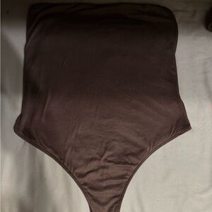 Brown Strapless Bodysuit